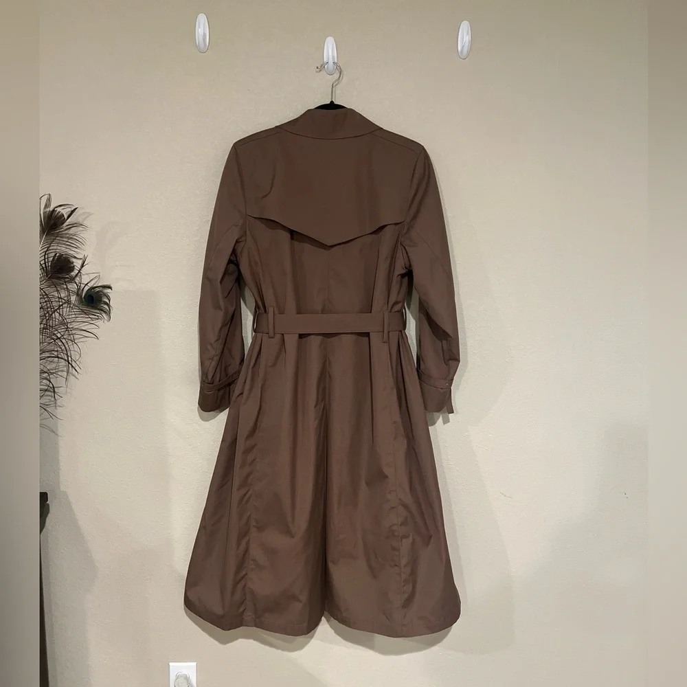London Fog VINTAGE Trench coat double breasted khaki / 12 Reg - Picture 3 of 6